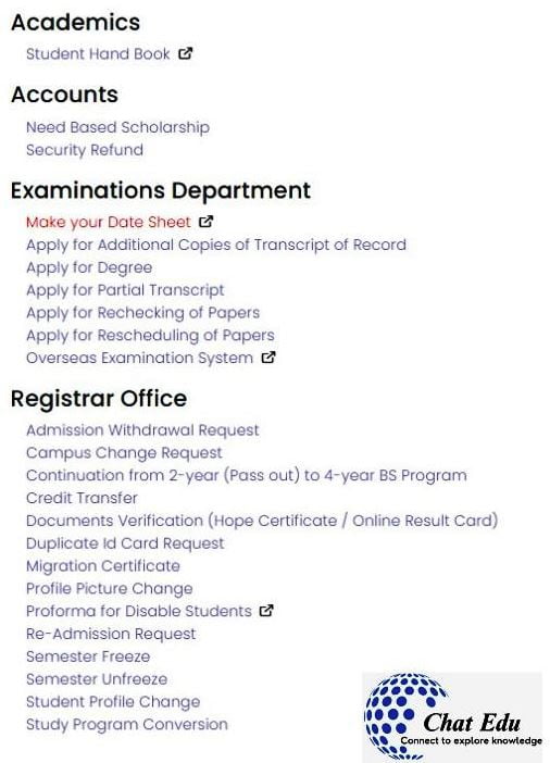 VULMS Student Services